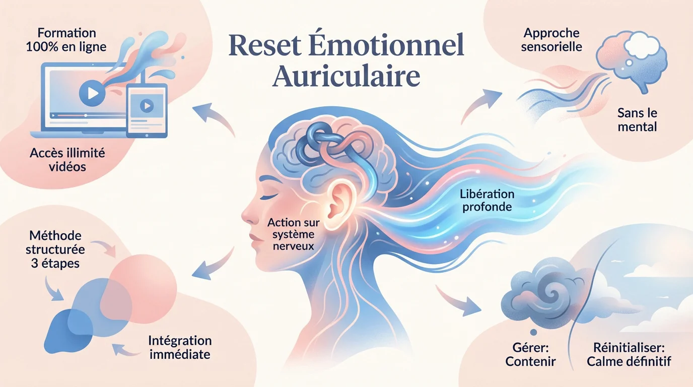 Practitioner performing an auricular emotional reset session on a patient